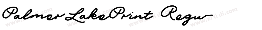 PalmerLakePrint Regu字体转换